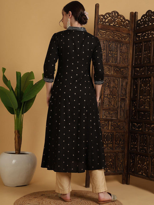 Sangria Embroidered Anarkali Kurta