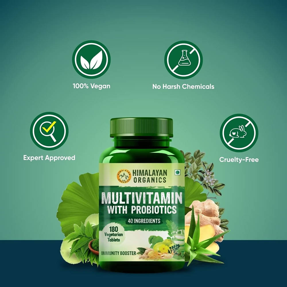 Himalayan Organics Immunity Multivitamin with Probiotics - 180 tabs