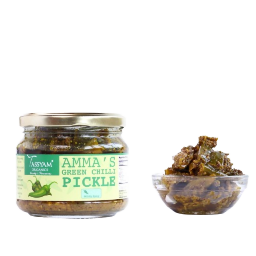 Tassyam Organics Green Chilli Pickle