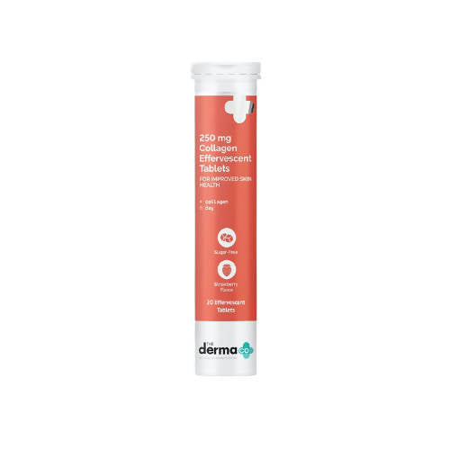 The Derma Co 250 mg Collagen Effervescent Tablets for Improved Skin Health - 20 tabs