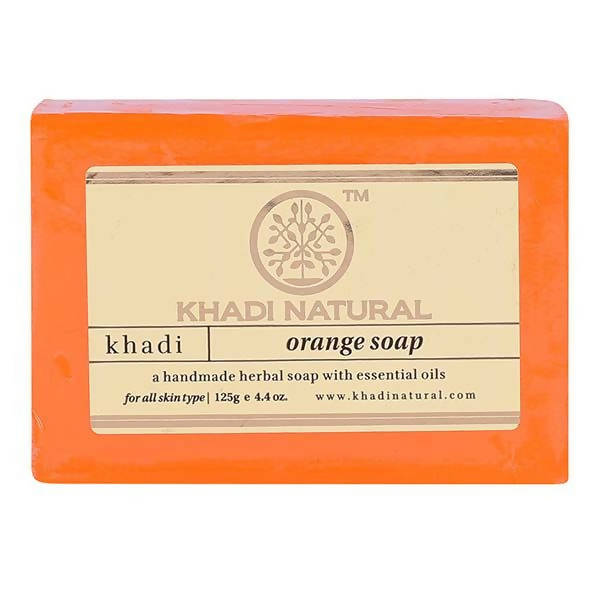 Khadi Natural Herbal Orange Soap - 125 gm - Pack of 2