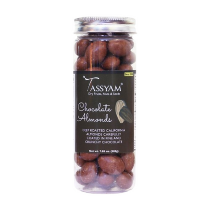 Tassyam Organics Chocolate Coated Almonds