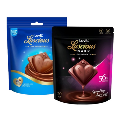 LuvIt. Luscious Love Delights Dark & Milk Chocolate