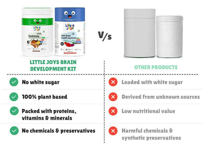 Little Joys Nutrimix Nutrition Powder Vanilla 2 - 6 years + Brain Gummies Combo