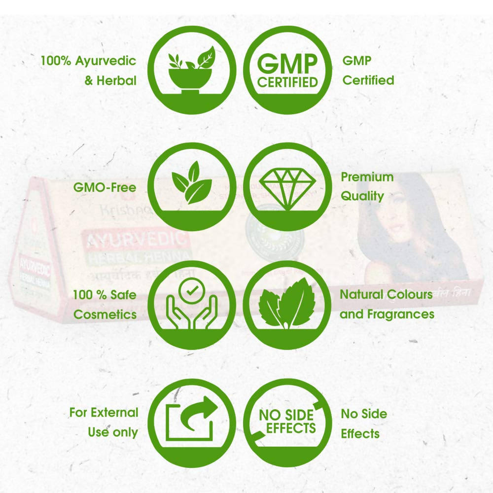 Krishna's Herbal & Ayurveda Herbal Henna - 100 gms