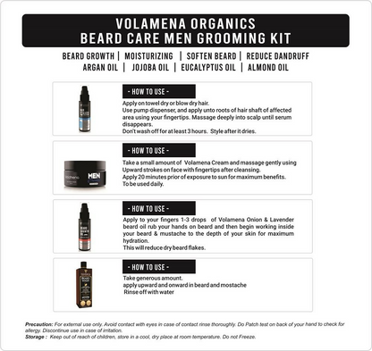 Volamena Beard Care Men Grooming Kit