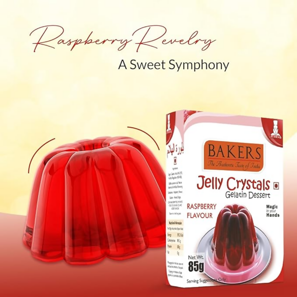 BAKERS Jelly Crystals (Gelatin Dessert) - Raspberry