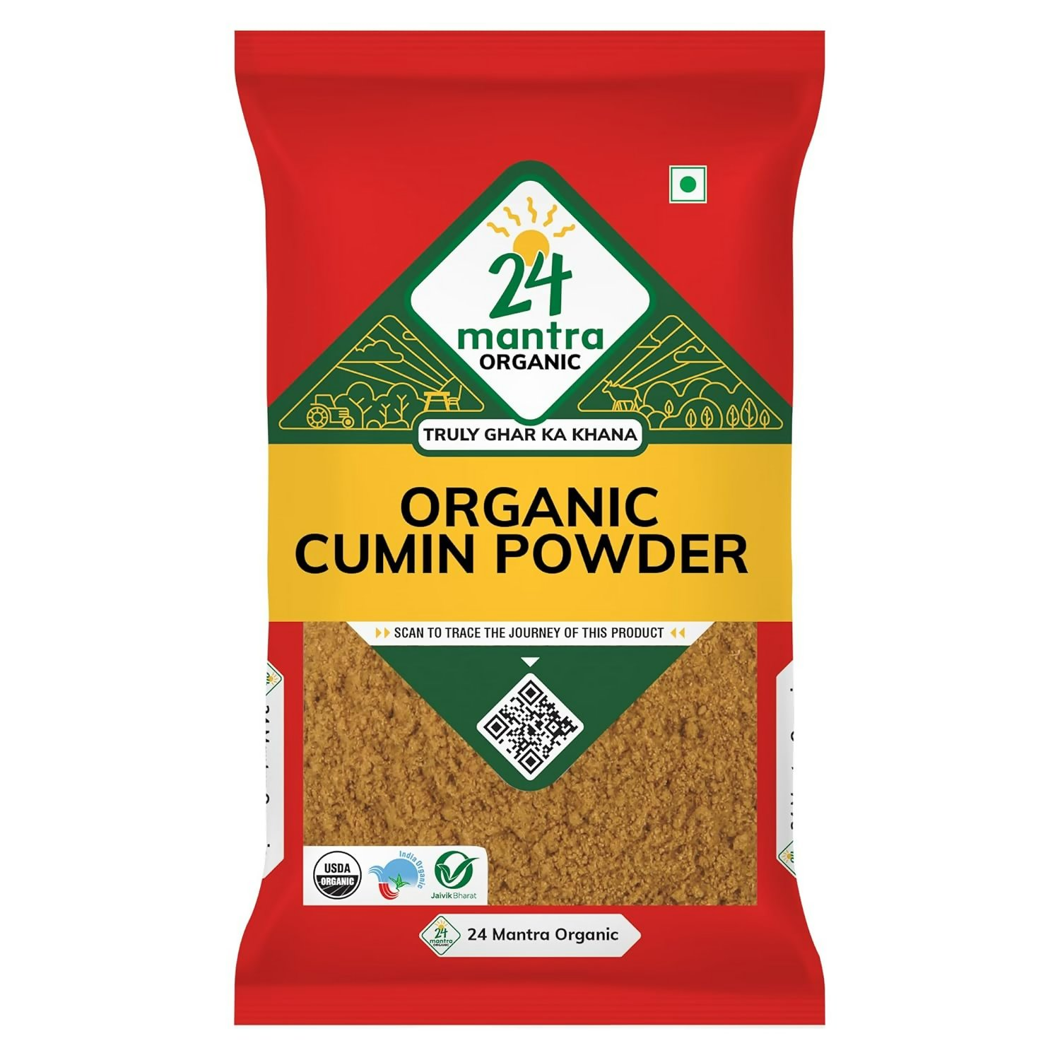 24 Mantra Organic Cumin Powder/Zeera Powder/Jeelakarra