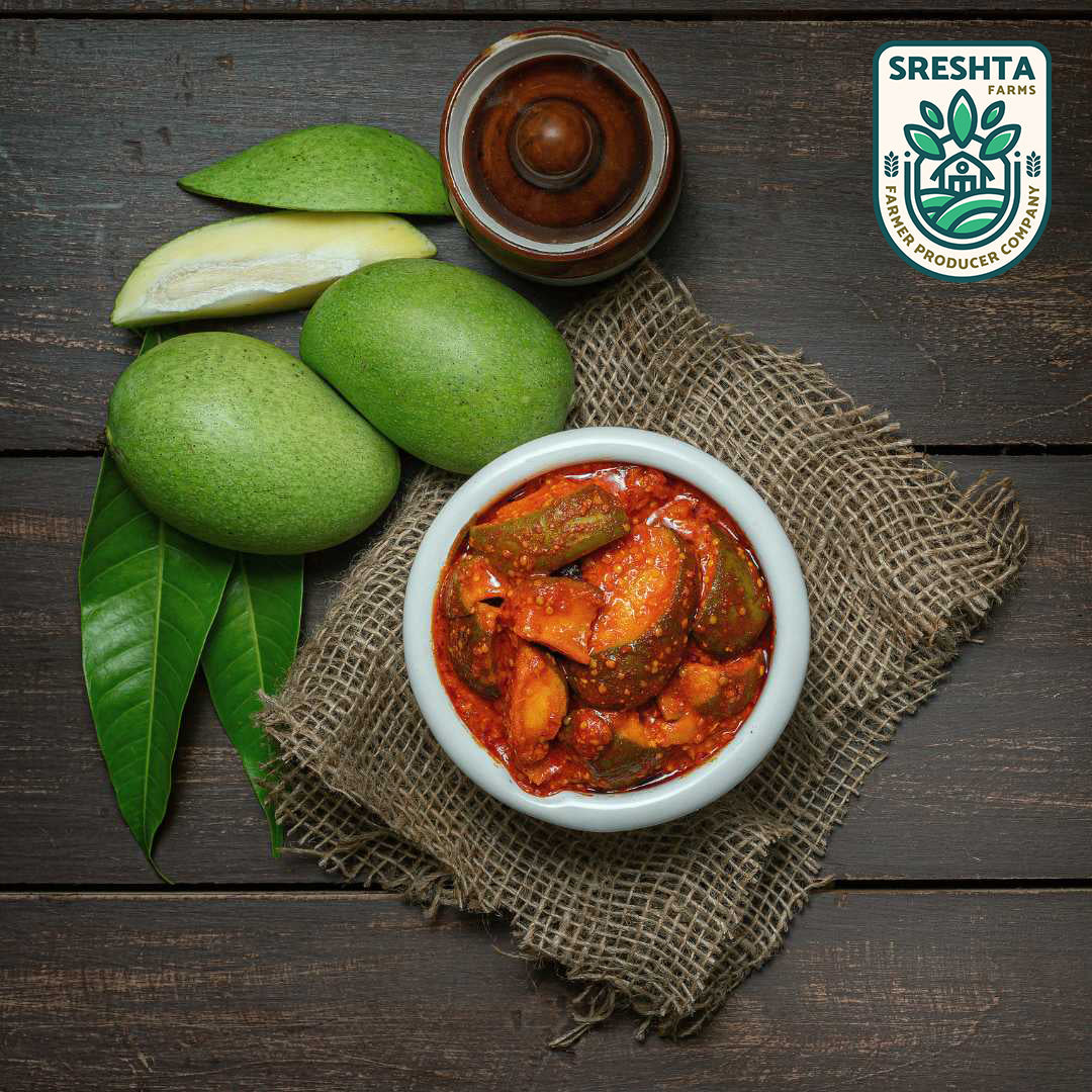 Sreshta Farms Spicy Mango Pickle - 250 gms