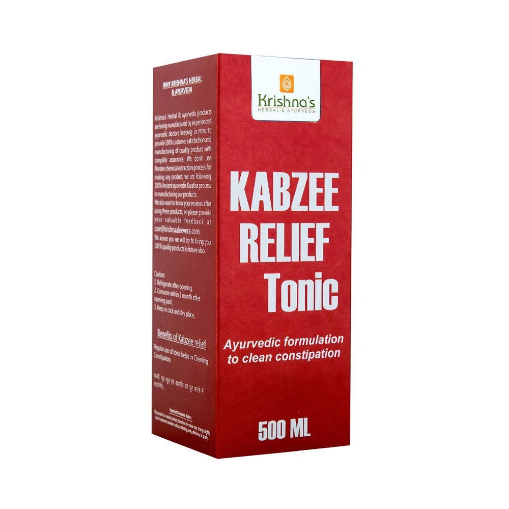 Krishna's Herbal & Ayurveda Kabzee Relief Tonic - 500 ml