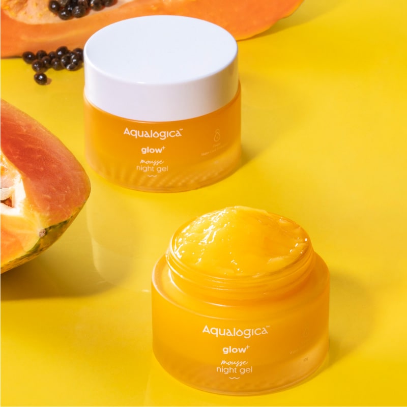Aqualogica Glow+ Mousse Night Gel - 50 gms