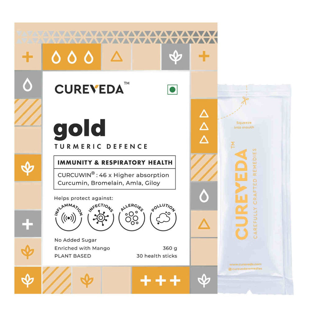 Cureveda Radiance & Wellness Combo – Glow & Gold Health Support Duo