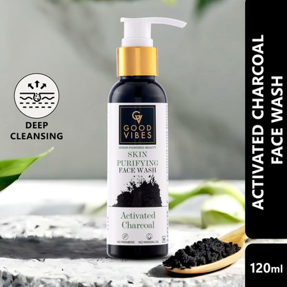 Good Vibes Activated Charcoal Deep Cleansing Face Wash