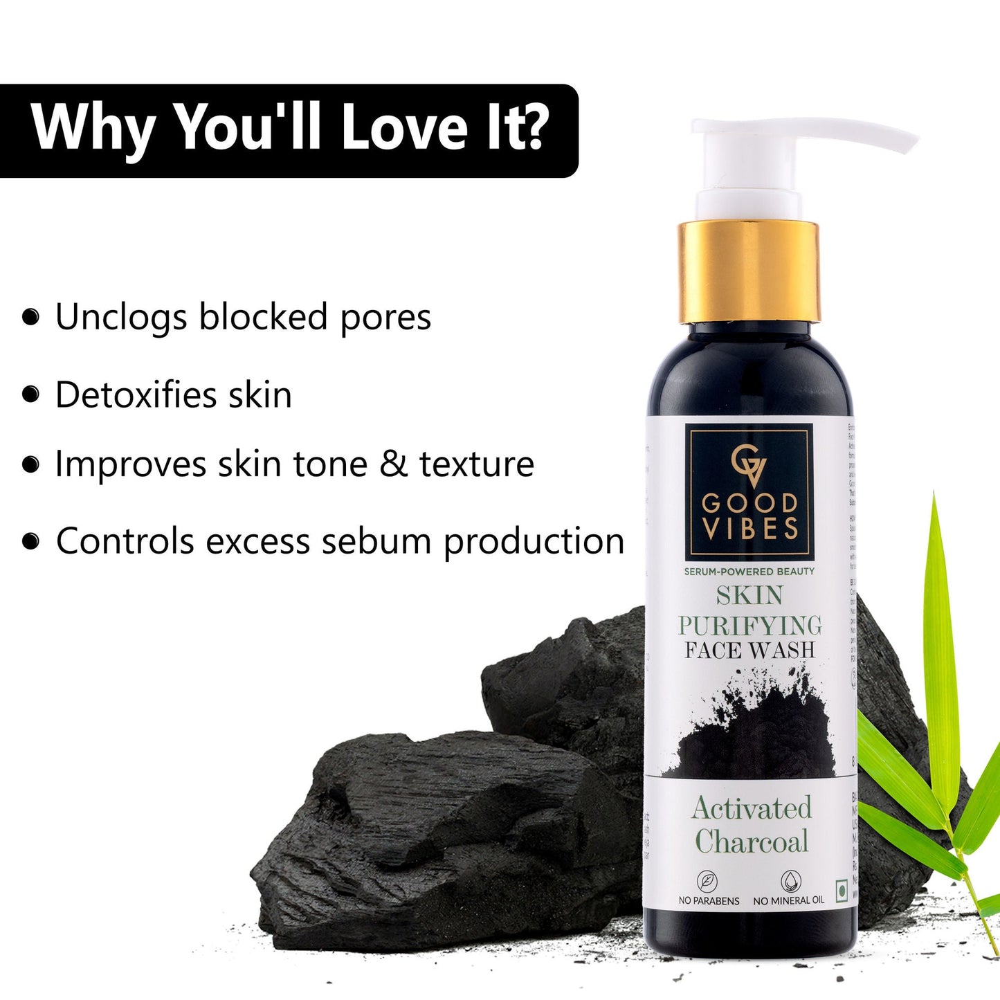 Good Vibes Activated Charcoal Deep Cleansing Face Wash