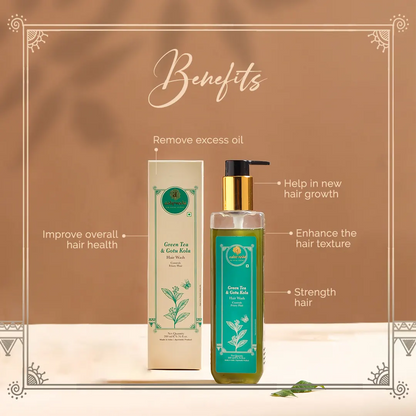 Ashpveda Green Tea & Gotukola Hair Wash