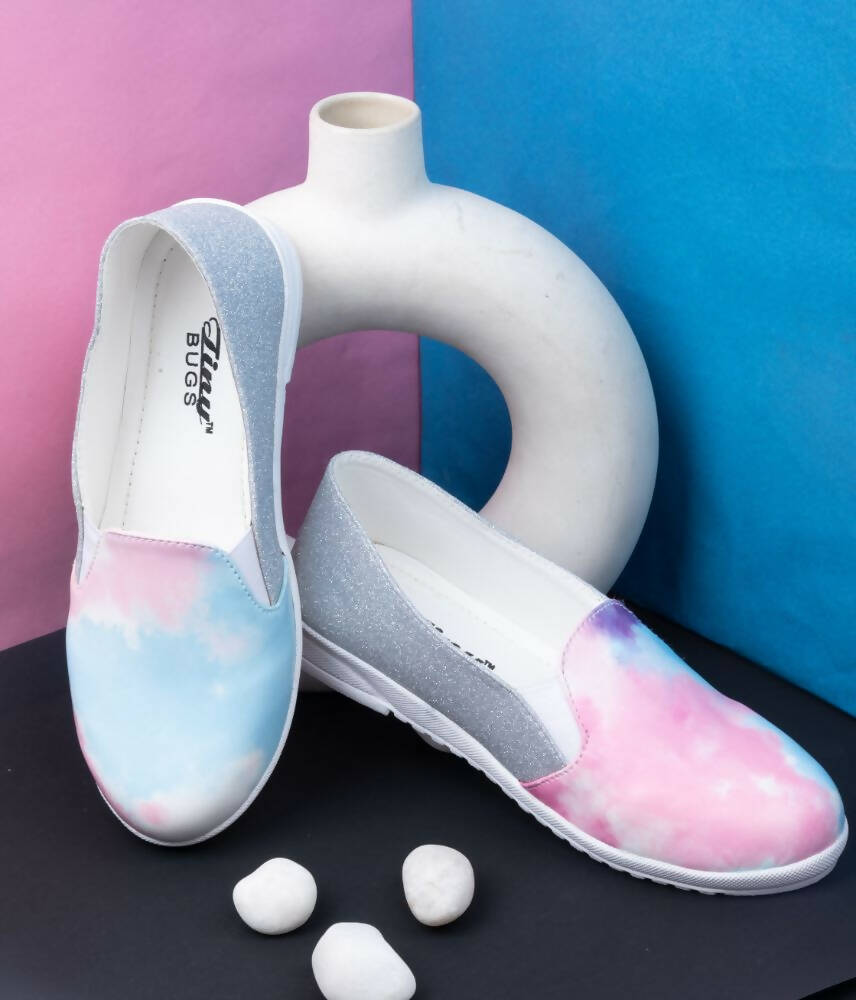 Tiny Bugs Girls Multi Color Prited Flat Casual Wear Ballerinas - Multi Color