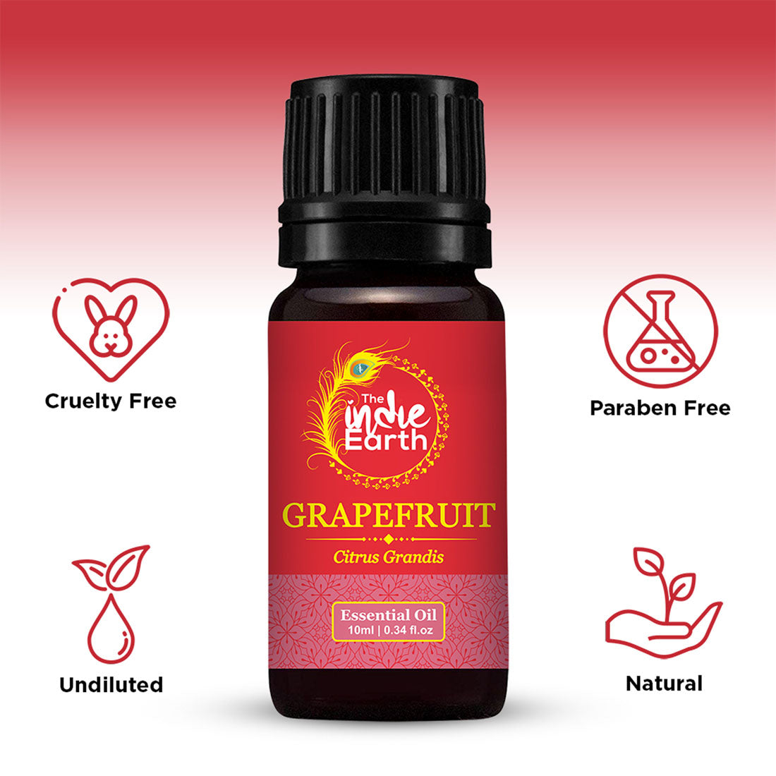 The Indie Earth Grapefruit Essential Oil - 10 ml