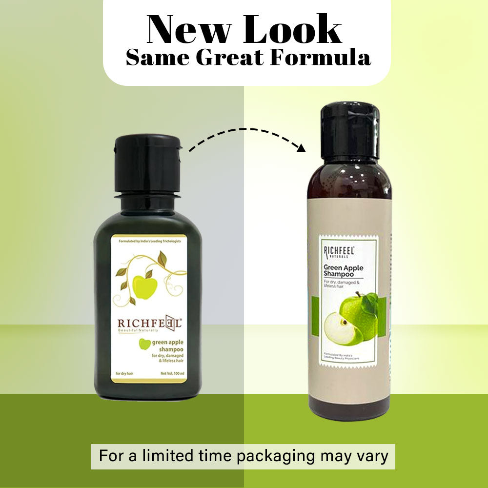 Richfeel Naturals Green Apple Shampoo - 100 ml