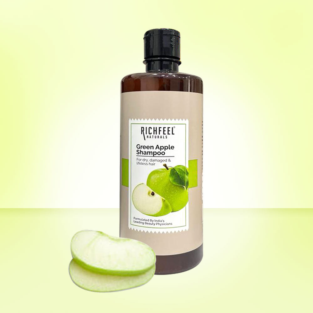 Richfeel Naturals Green Apple Shampoo - 500 ml