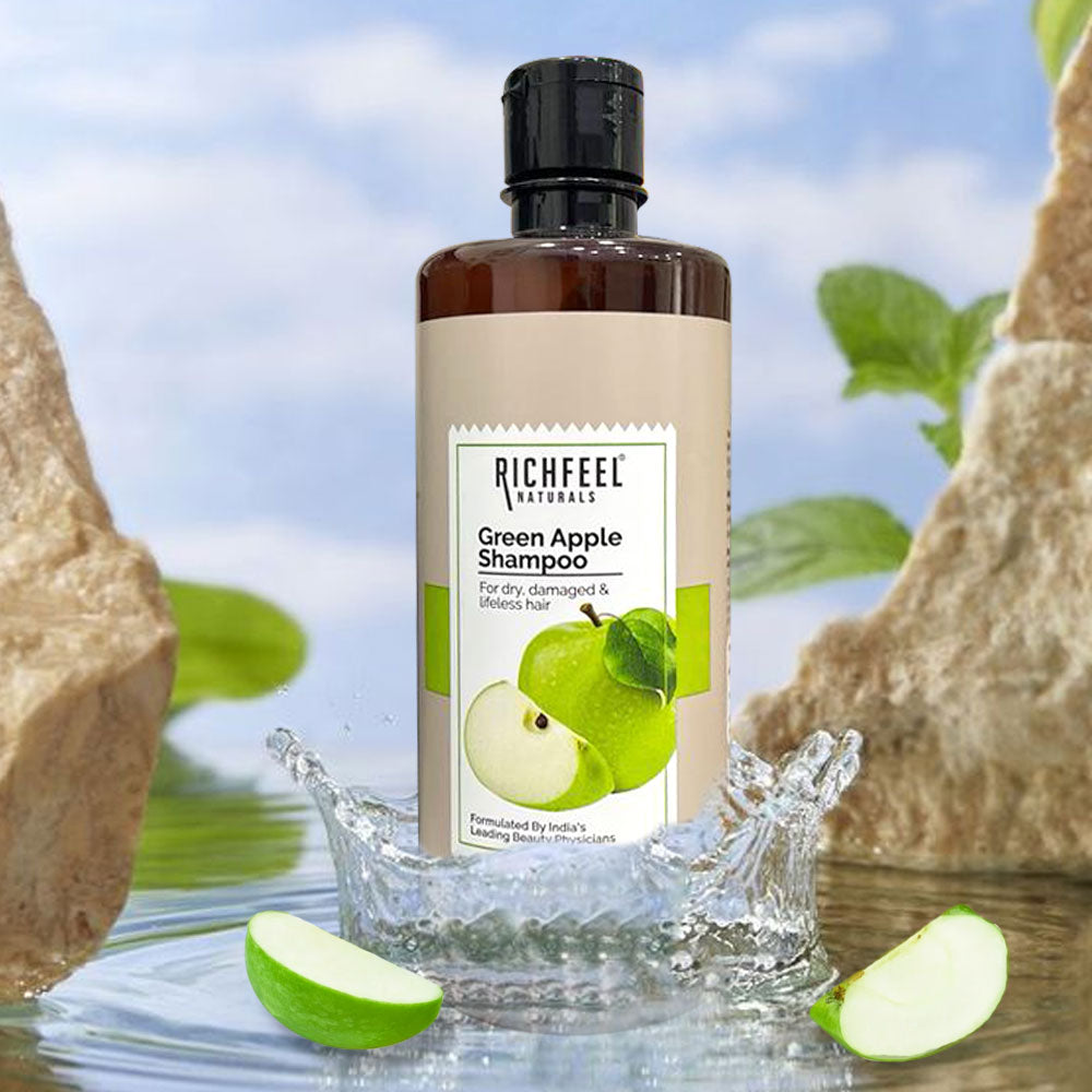 Richfeel Naturals Green Apple Shampoo - 500 ml