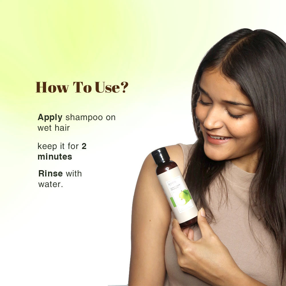 Richfeel Naturals Green Apple Shampoo - 500 ml