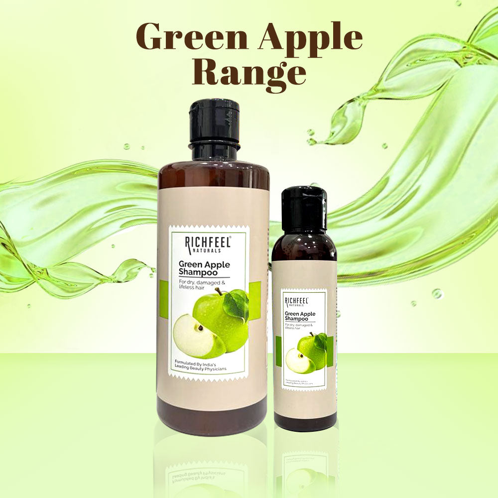 Richfeel Naturals Green Apple Shampoo - 500 ml