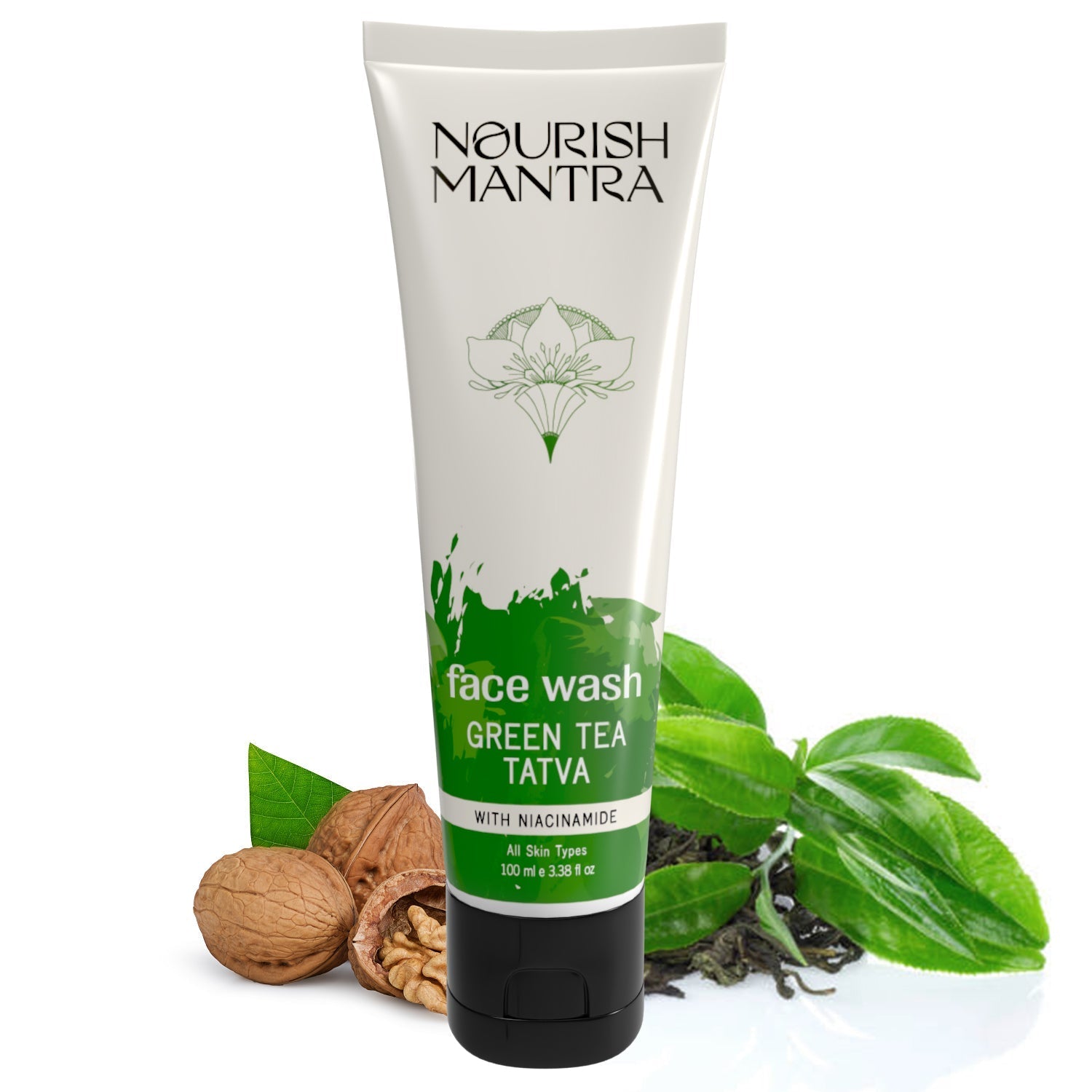Nourish Mantra Green Tea Face Wash - 100 ml