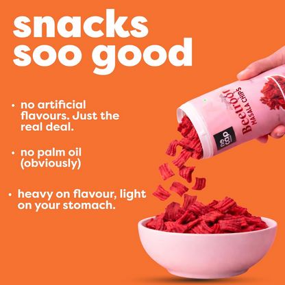 Nocap foods Zero Guilt Healthy Chips - Beetroot Masala