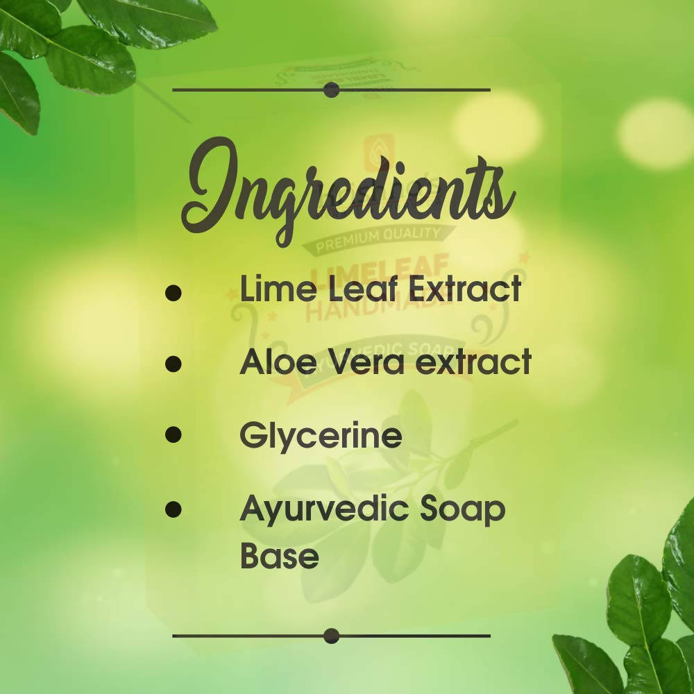 Krishna's Herbal & Ayurveda Limeleaf Handmade Soap - 100 gms