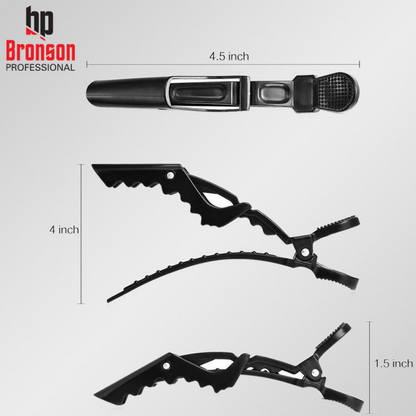 Bronson Professional Crocodile Hair Clips