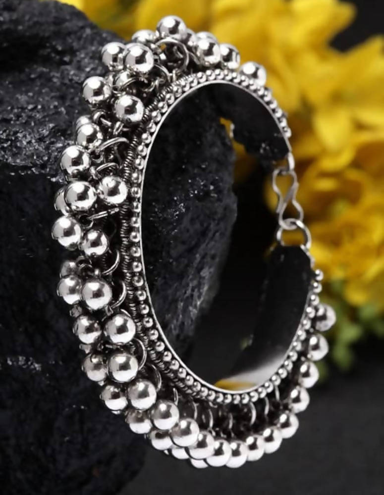 Mominos Fashion Oxidised Trendy Bracelet With Ghungroo