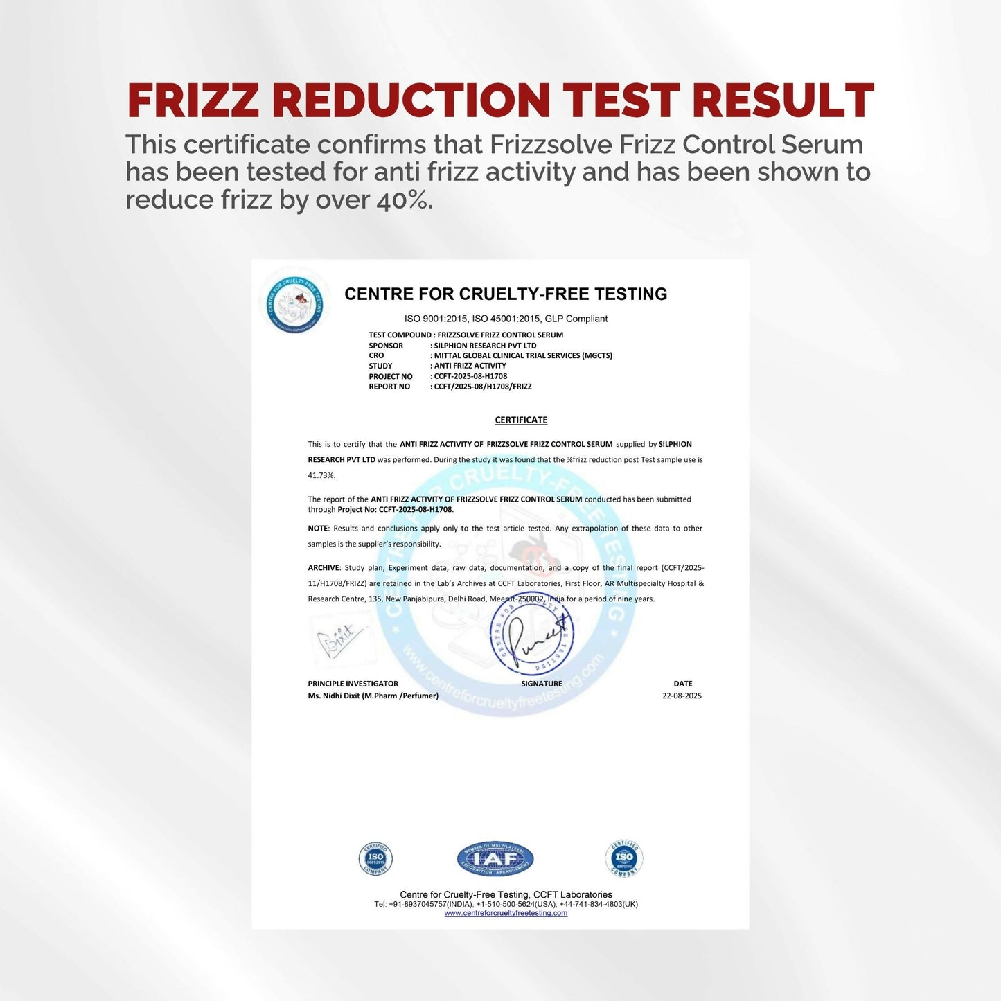 Chosen FrizzsolveFrizz Control Serum – Advanced Anti-Frizz Hair Serum With Astaxanthin