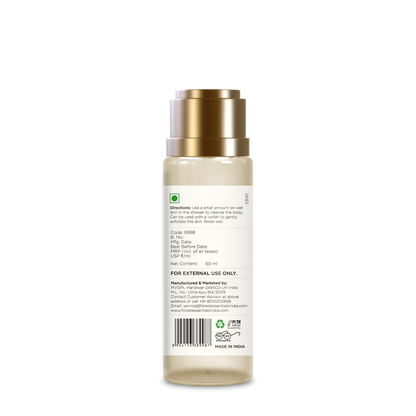 Forest Essentials Travel Size Silkening Shower Wash Oudh & Green Tea