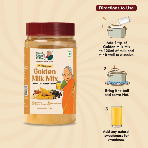 Sweet Karam Coffee Paati's Golden (Turmeric) Milk Mix