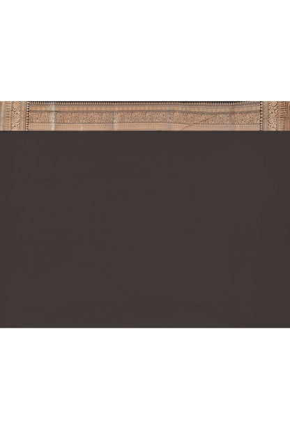 Joban Fashion Black Pure Katan Pure Handloom Banarasi Silk Saree