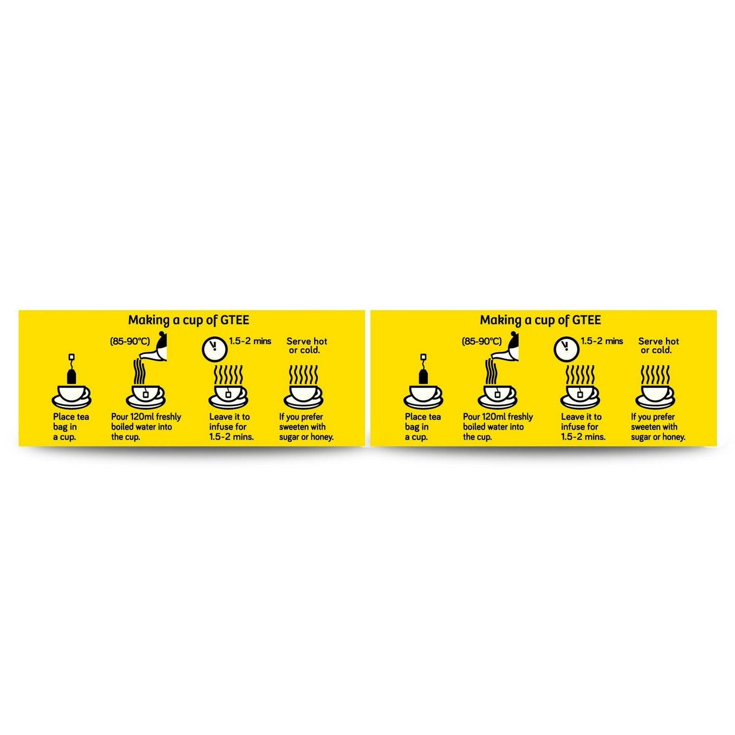 Gtee Green Tea Bags - Lemon & Ginger