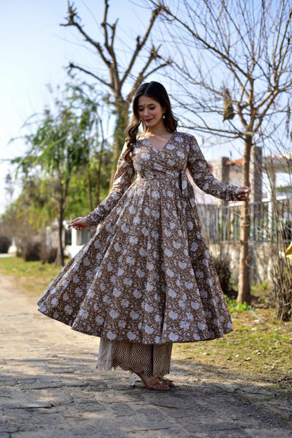 Aayaa Pure Cotton Silk Suit With Heavy Digital Print - Multi Color