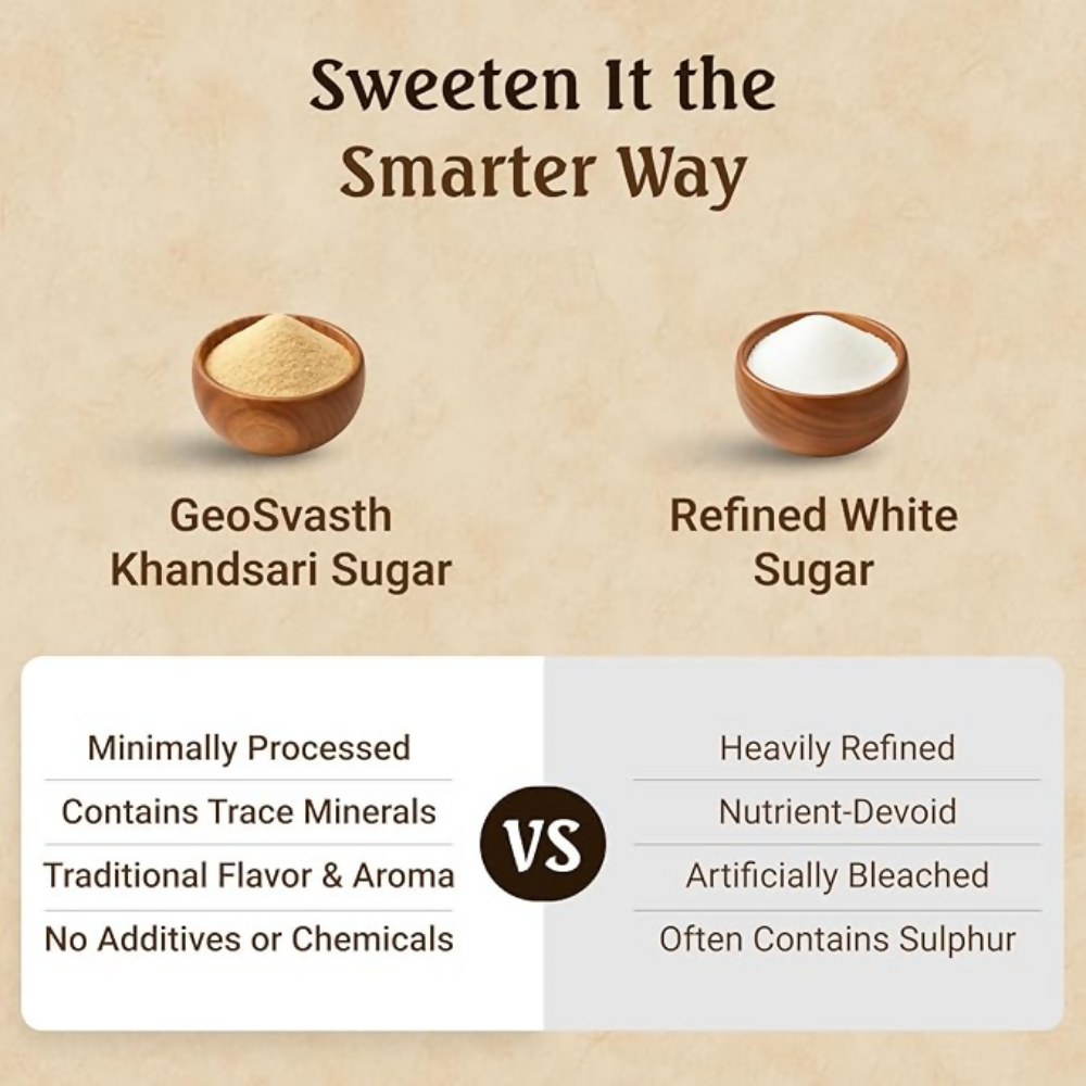 Geosvasth Organic Khandsari Sugar