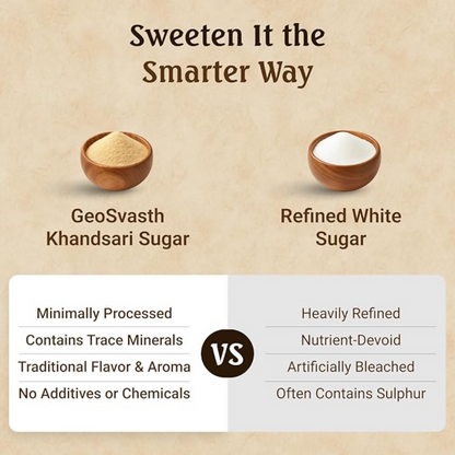Geosvasth Organic Khandsari Sugar