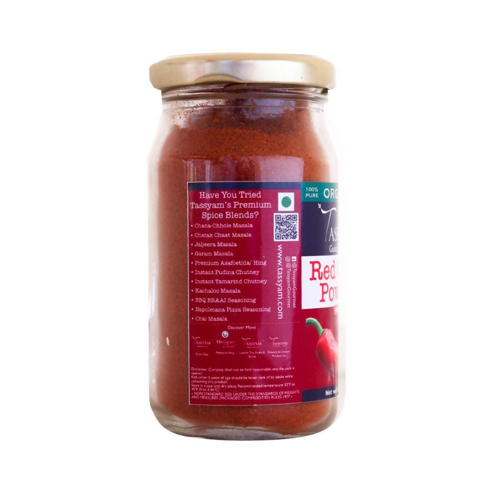 Tassyam Organics Certified 100% Organic Red Chilli Powder