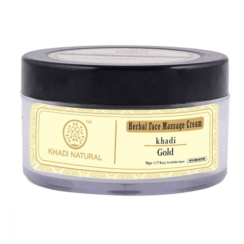 Khadi Natural Gold Herbal Face Massage Cream - 50 gm