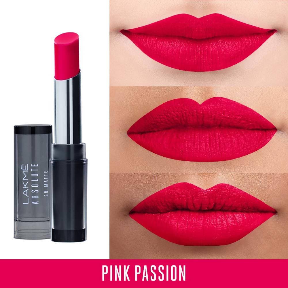 Lakme Absolute 3D Lipstick  Pink Passion - 3 gms