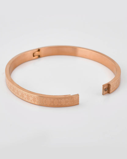 VOJ Stainless Steel Gold-Polished Bracelet