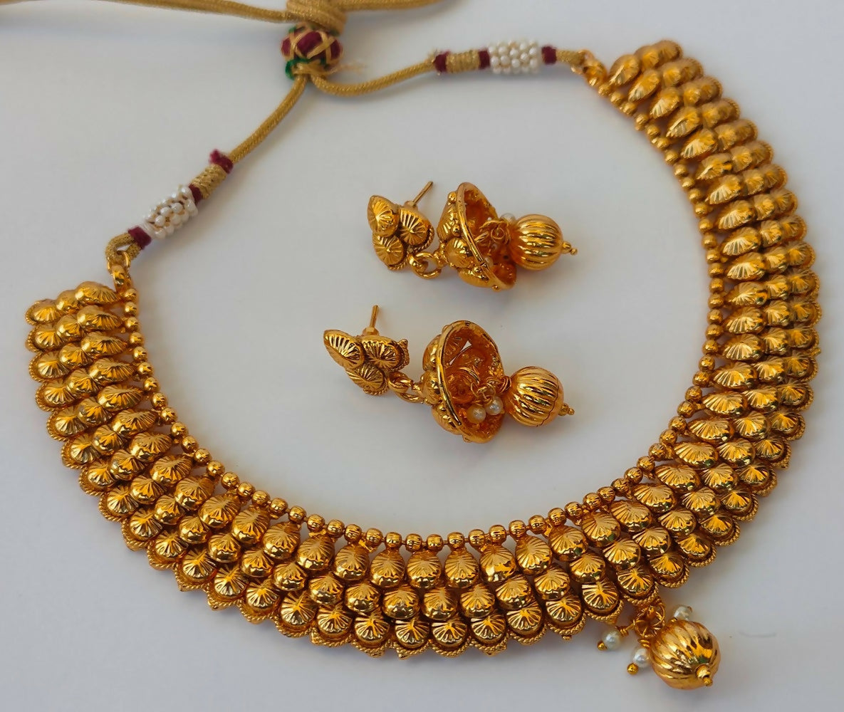 Designer Metallic Necklace Set