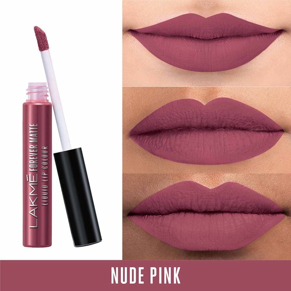 Lakme Forever Matte Liquid Lip Colour Nude Pink - 5.6 ml