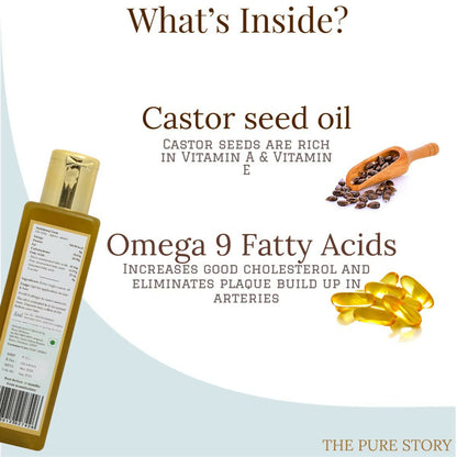 The Pure Story Natural Cold Pressed Castor Hair Oil