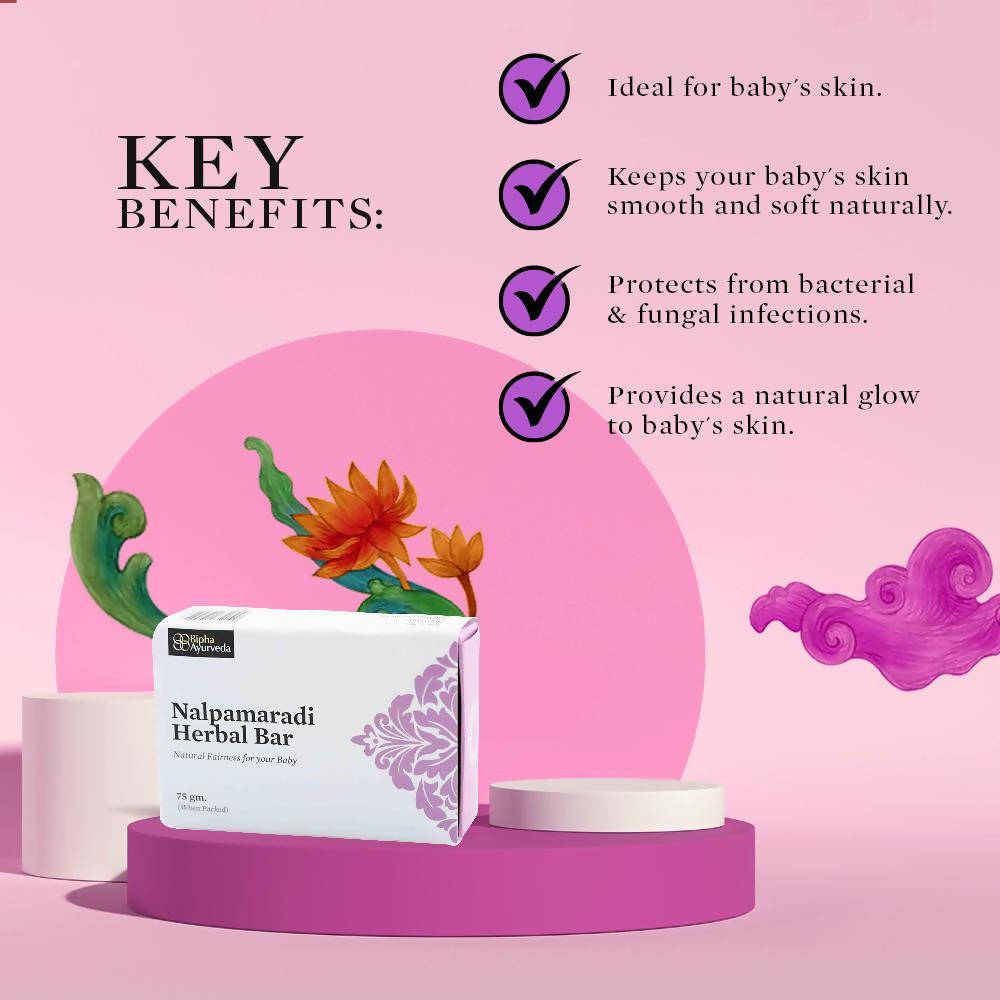 Bipha Ayurveda Nalpamaradi Herbal Bar For Kids