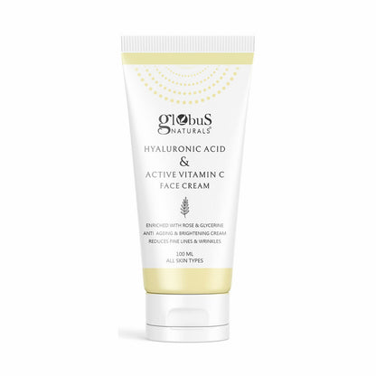 Globus Naturals Hyaluronic Acid & Vitamin C Anti Ageing Face Cream