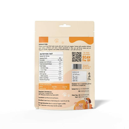 Hye Pets Super Treats For Super Pets – Freeze Dried Treats Made With Goat Milk, Carrot & Banana