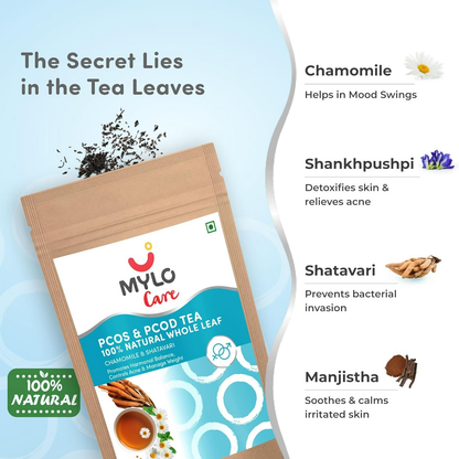Mylo Care 100% Natural PCOS & PCOD Tea - 30 Tea Bag
